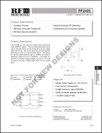 Click here to download RF2425PCBA Datasheet