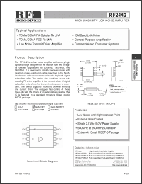 Click here to download RF2442 Datasheet