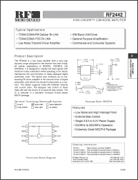 Click here to download RF2442PCBA-M Datasheet