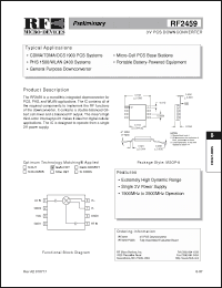 Click here to download RF2459 Datasheet