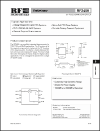 Click here to download RF2459PCBA Datasheet