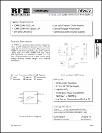 Click here to download RF2472 Datasheet