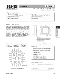 Click here to download RF2483PCBA Datasheet