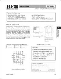 Click here to download RF2484 Datasheet