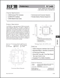 Click here to download RF2489 Datasheet
