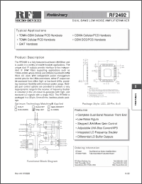 Click here to download RF2492 Datasheet