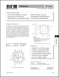 Click here to download RF2494 Datasheet