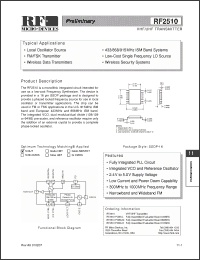 Click here to download RF2510PCBA-M Datasheet