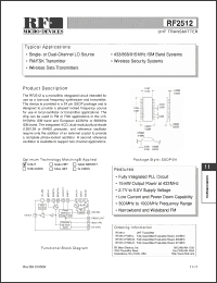 Click here to download RF2512 Datasheet