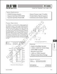 Click here to download RF2609 Datasheet