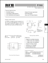 Click here to download RF2638PCBA-PCS/CEL Datasheet