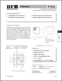 Click here to download RF2642 Datasheet