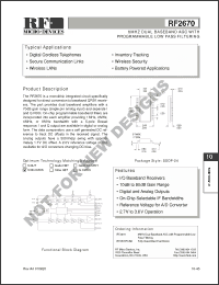 Click here to download RF2670PCBA Datasheet