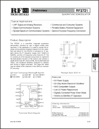 Click here to download RF2721 Datasheet