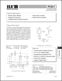 Click here to download RF2917 Datasheet