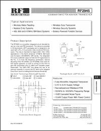 Click here to download RF2945 Datasheet