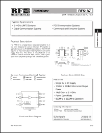 Click here to download RF5187 Datasheet