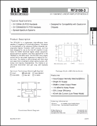 Click here to download RF3100-3 Datasheet