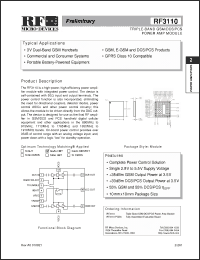 Click here to download RF3110 Datasheet