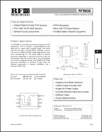 Click here to download RF9938 Datasheet