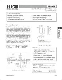 Click here to download RF9958 Datasheet
