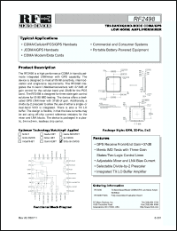 Click here to download RF2498 Datasheet