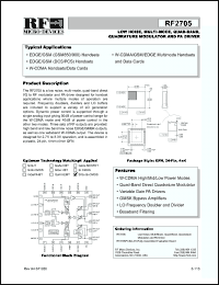 Click here to download RF2705 Datasheet