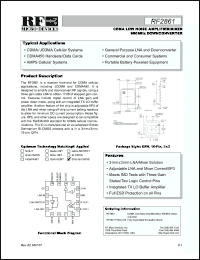 Click here to download RF2861 Datasheet
