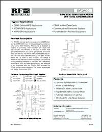 Click here to download RF2890 Datasheet