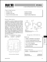 Click here to download RF2938 Datasheet