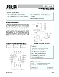 Click here to download RF3163 Datasheet