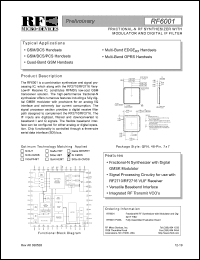 Click here to download RF6001 Datasheet