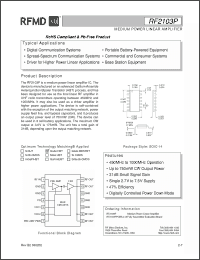 Click here to download RF2103P_06 Datasheet