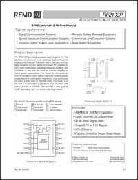 Click here to download RF2103PPCBA-41X Datasheet