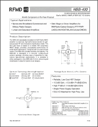 Click here to download NBB-400-D Datasheet