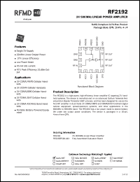 Click here to download RF2192_1 Datasheet