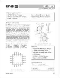 Click here to download RF5110PCBA Datasheet