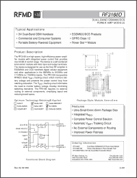 Click here to download RF3166DSB Datasheet