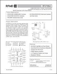 Click here to download RF2705G Datasheet
