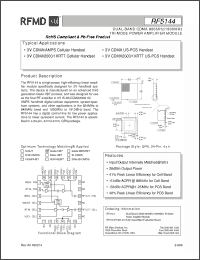 Click here to download RF5144 Datasheet