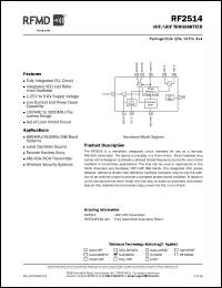 Click here to download RF2514PCBA-41X Datasheet