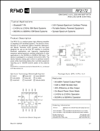 Click here to download RF2172PCBA411 Datasheet