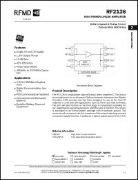 Click here to download RF2126PCK Datasheet