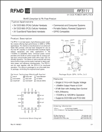 Click here to download RF5111 Datasheet
