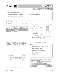 Click here to download RF2377-411 Datasheet