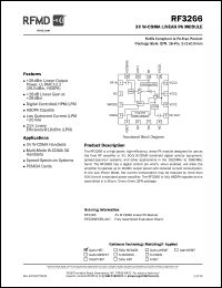 Click here to download RF3266 Datasheet