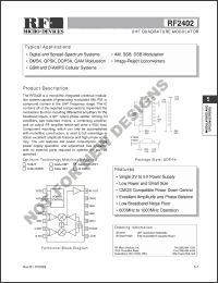 Click here to download RF2402 Datasheet