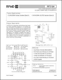 Click here to download RF5184 Datasheet