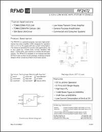 Click here to download RF2472_06 Datasheet