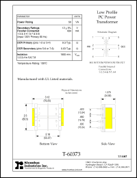 Click here to download T-60373 Datasheet
